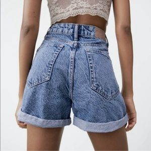 Zara high waisted retro mom denim shorts like new